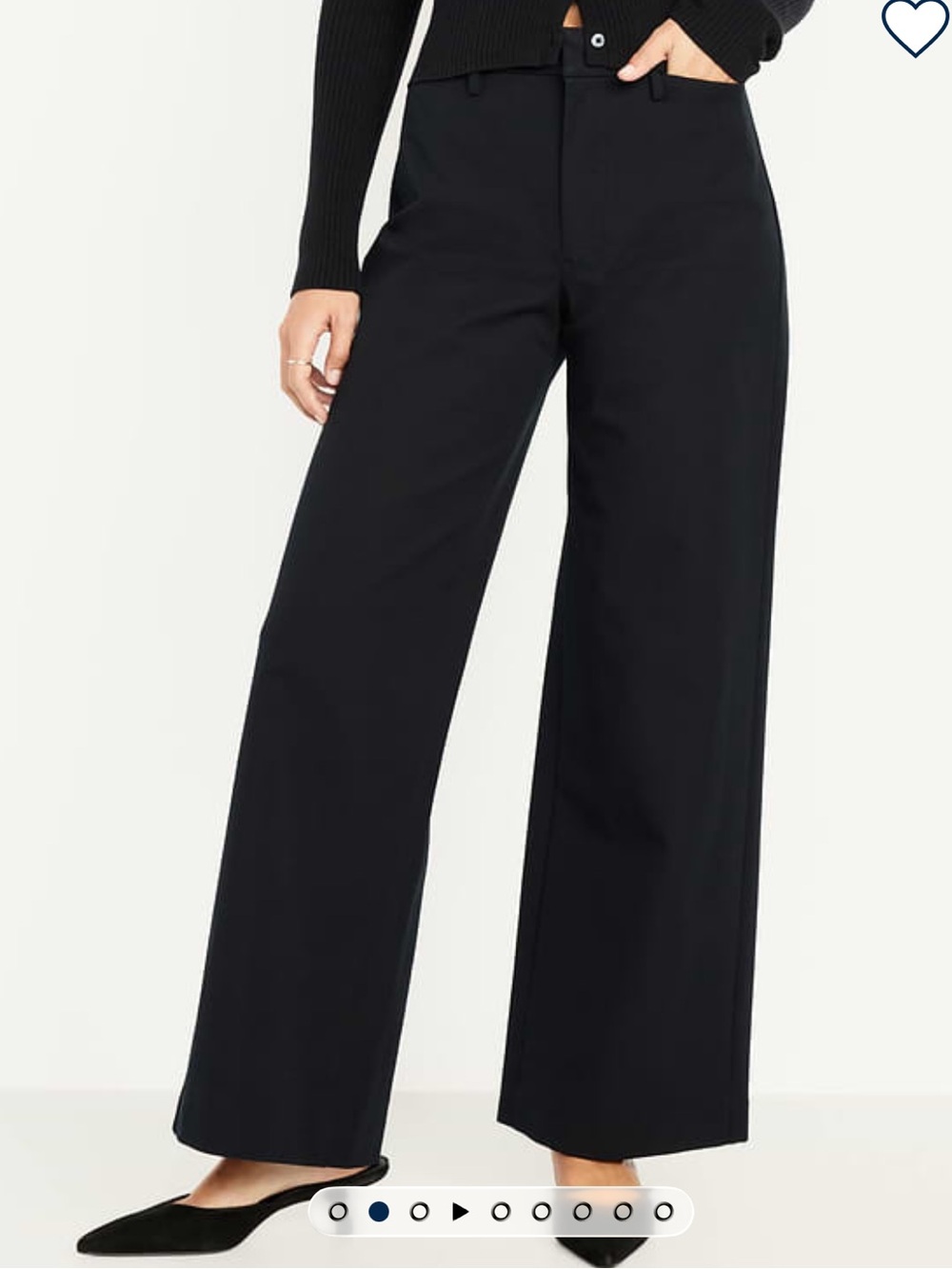 🍂Wide Leg Black Women's Pants